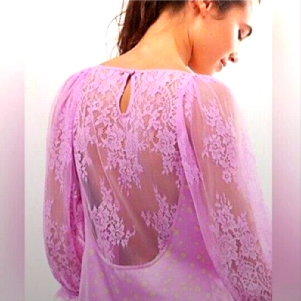 NWT Free People About That Purple Mini Dress In Iris Combo Size XS. - Picture 2 of 3